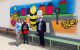 Τοιχογραφία με θέμα την μέλισσα στο 8ο Δημοτικό Σχολείο Καρδίτσας